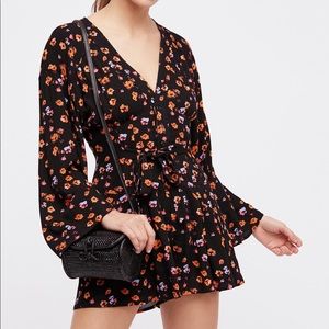 Black Floral Romper (L’amour printed romper)
